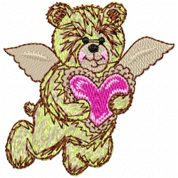 Teddy Embroidery Design 10